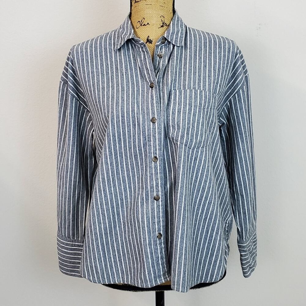 Madewell Westward Flannel Top sz S